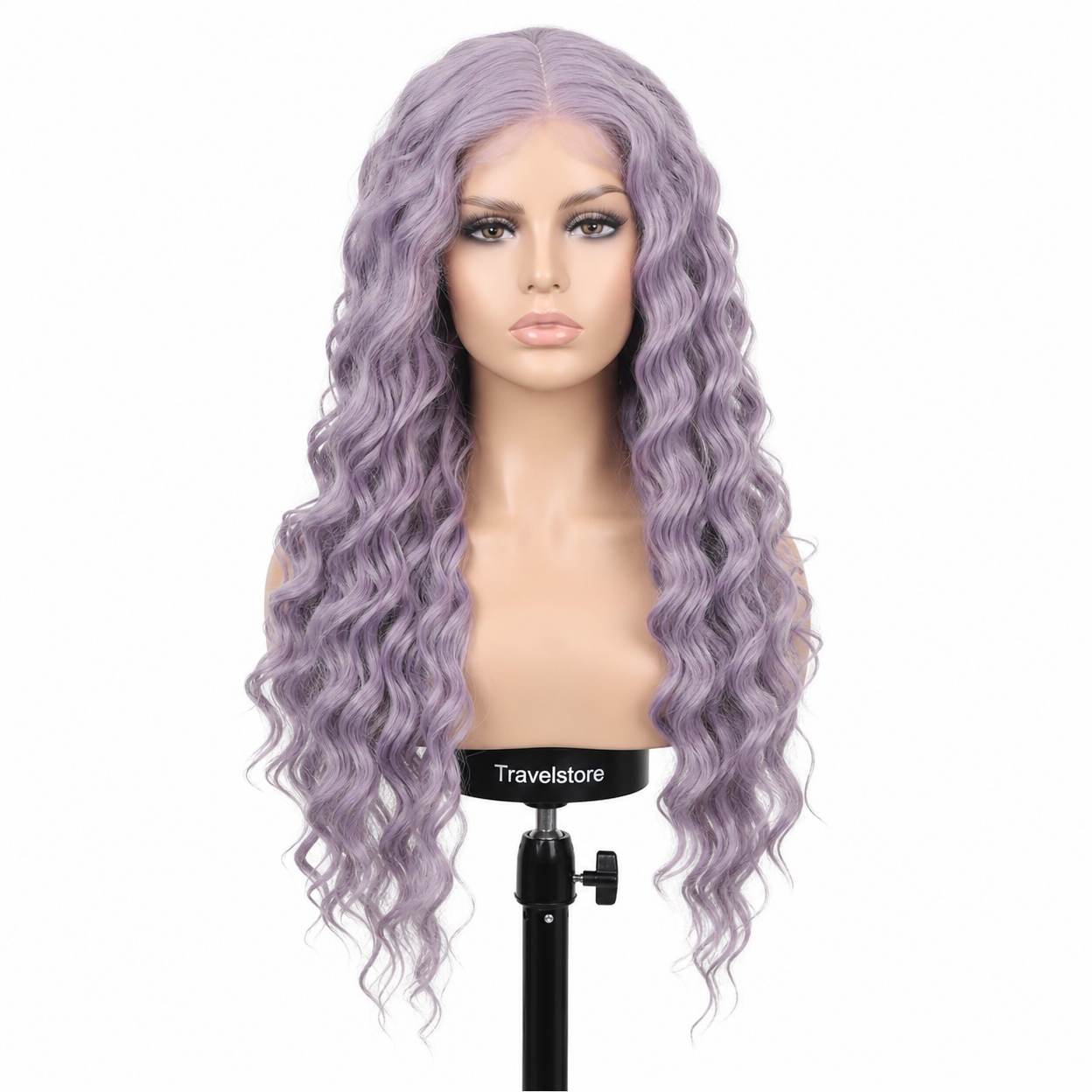 Travelstore Loose Deep Wave 13x6 Lace Front Wig — 20 Inch Dark Brown
