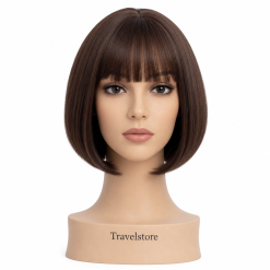 Travelstore Short Curly Pixie Wig — Natural Black 6 Inch