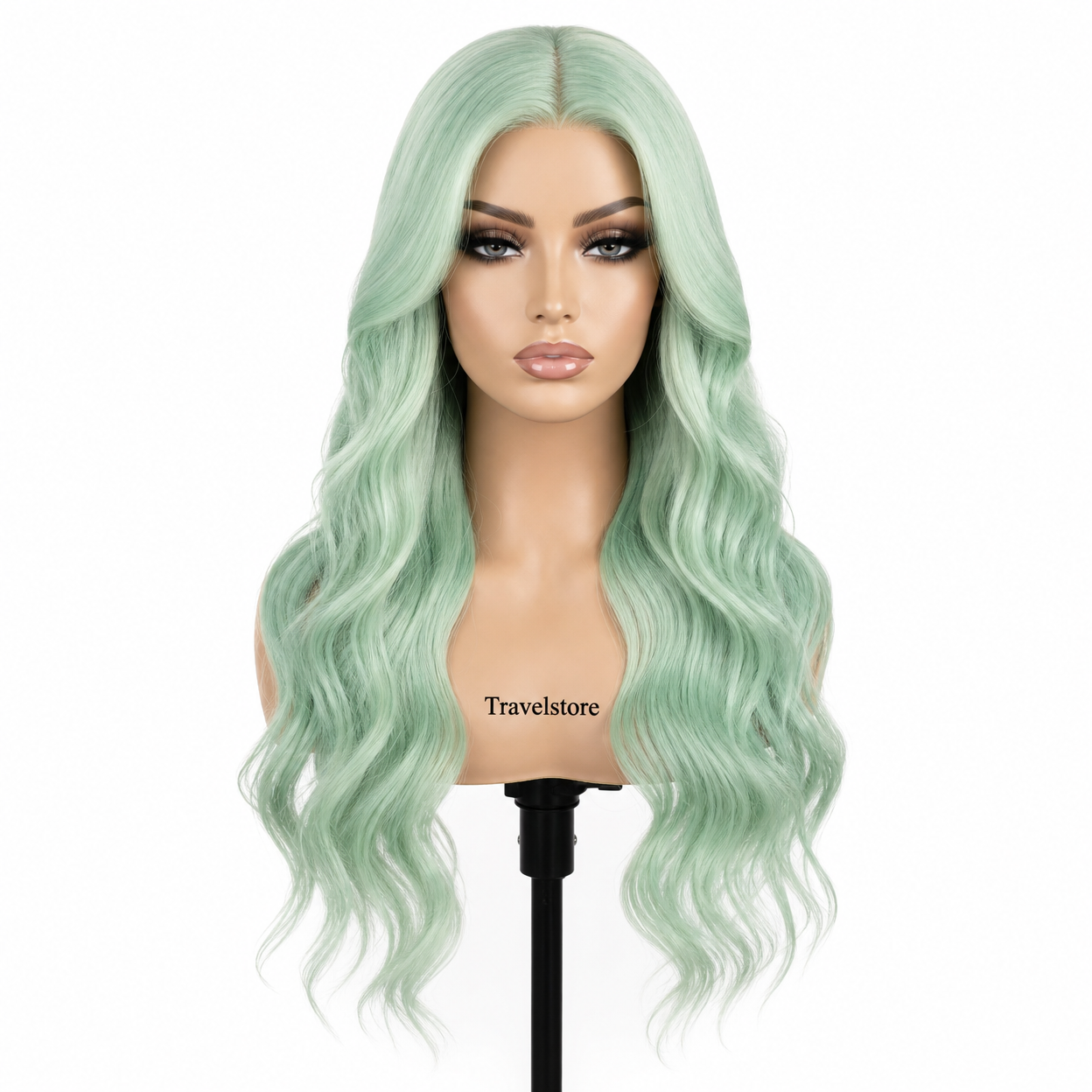 Travelstore Deep Wave Colored Wig — 20 Inch Ash Blue Gray